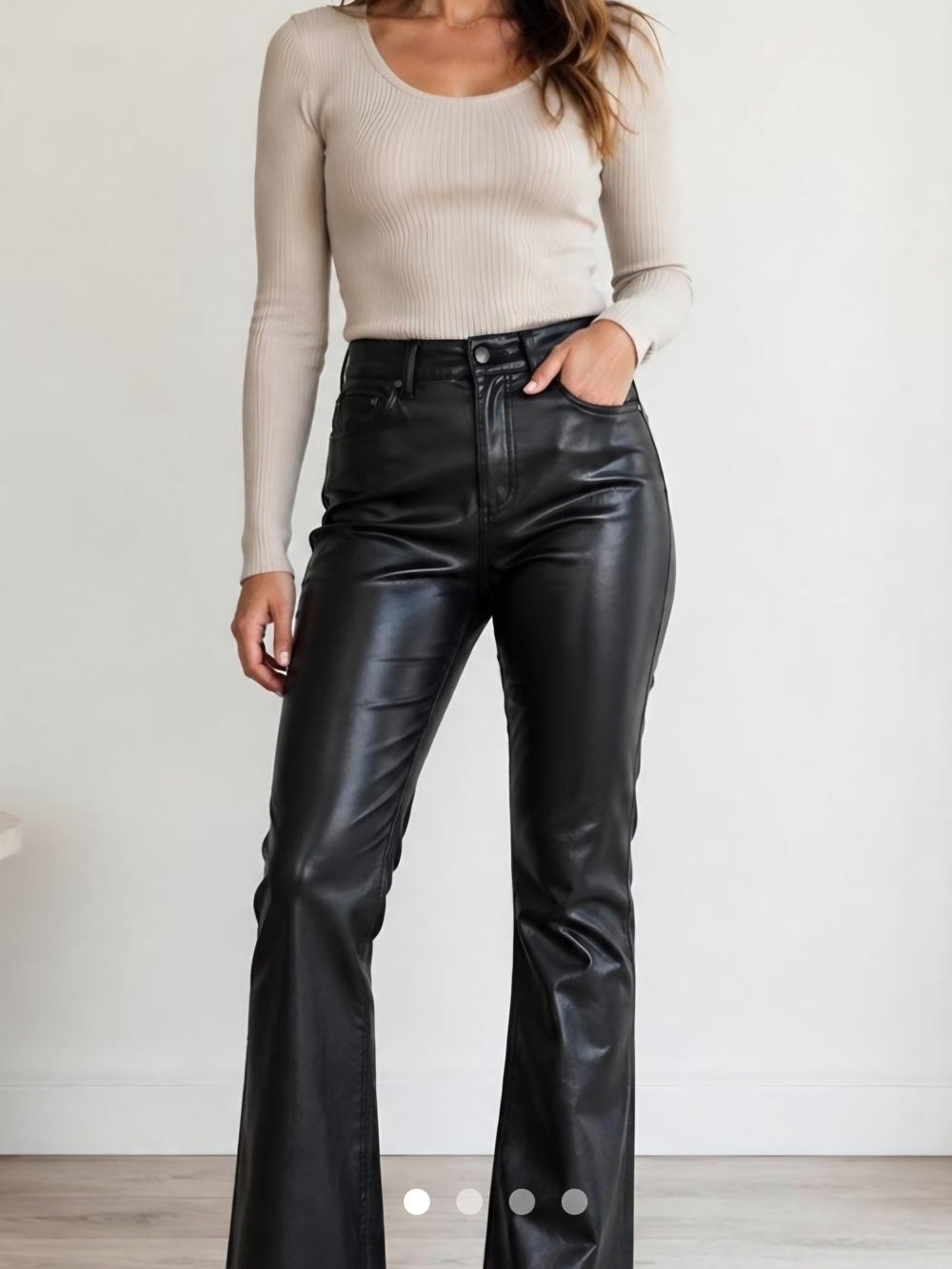 GAP 70s Flare Faux Leather PantsNWT - size 34/18R